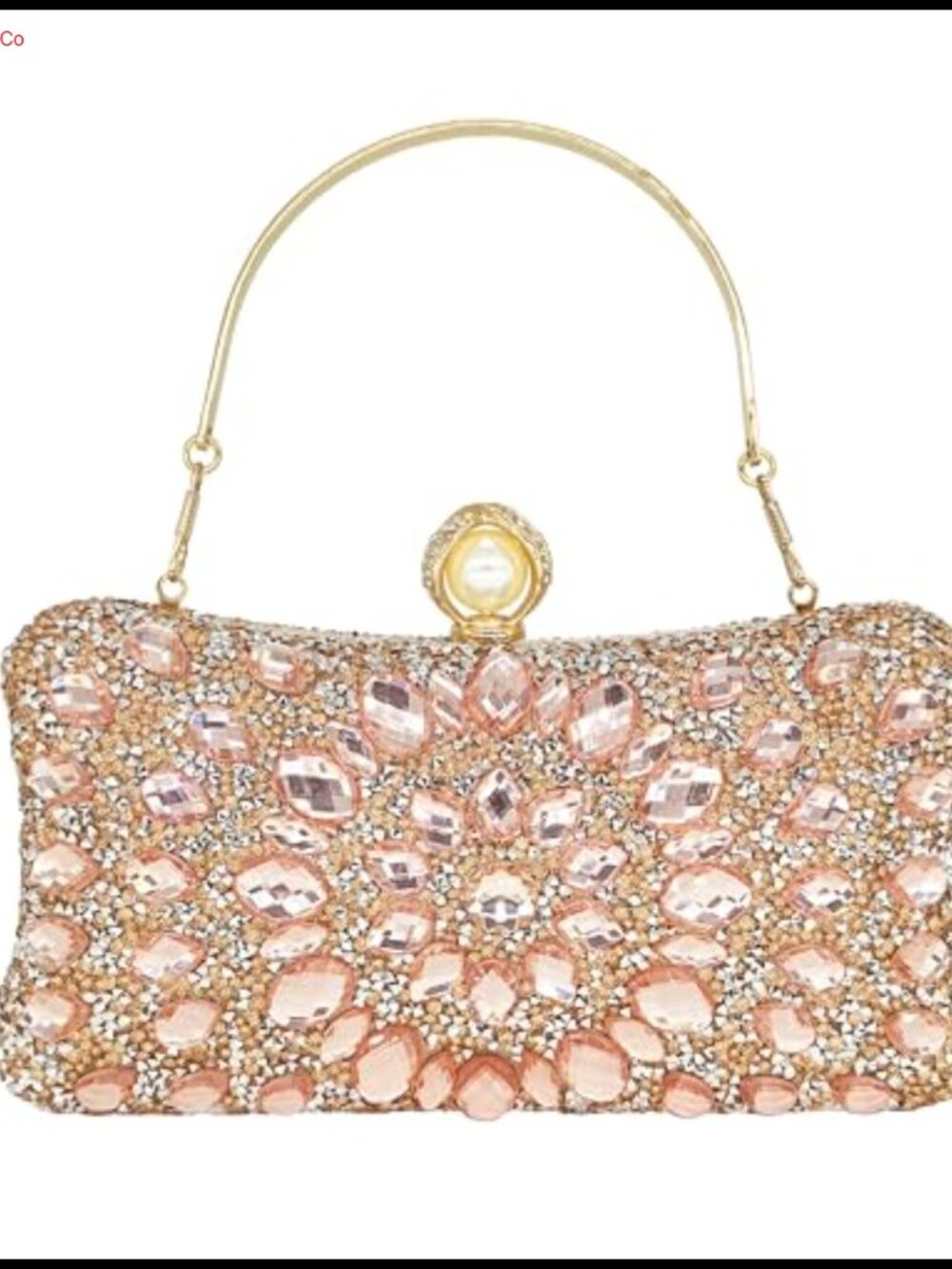 Rhinestone Clutch Evening Bag Sparkly Crystal Handbag with Chain